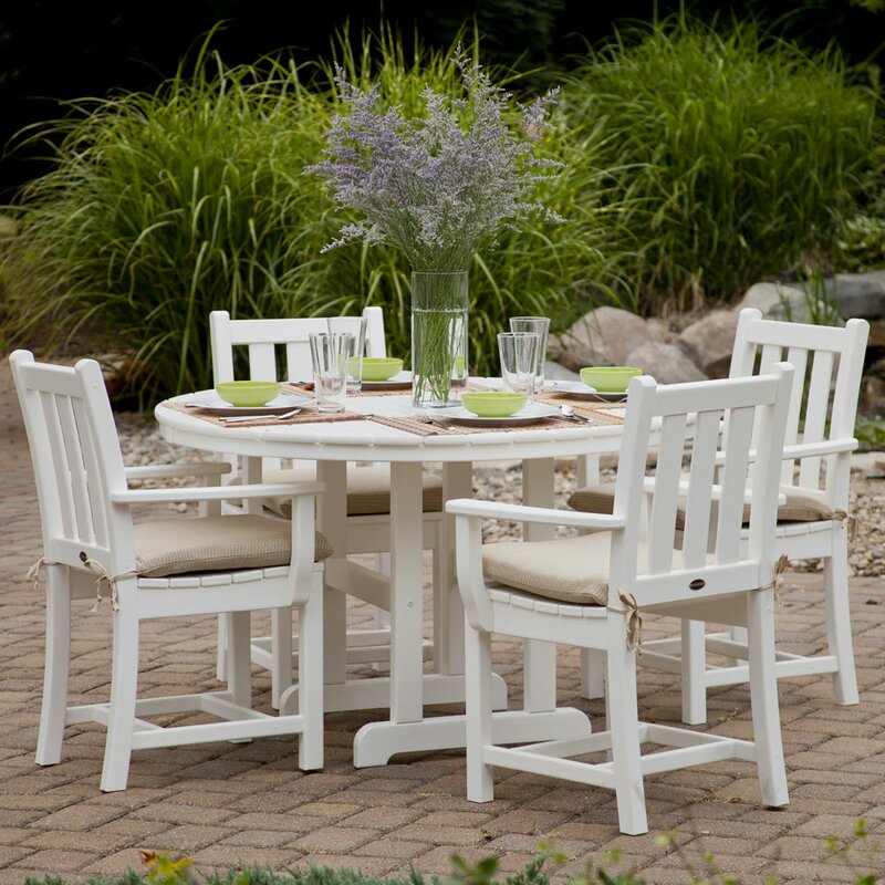 POLYWOOD® Traditional 5 Piece Dining Set & Reviews  Wayfair